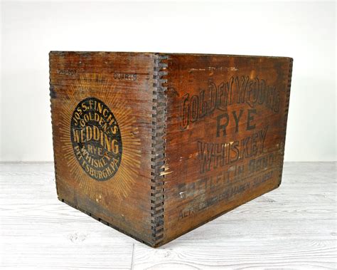 Vintage Whiskey Shipping Crate / Wood Crate / Wooden Box / - Etsy | 캐릭터 ...