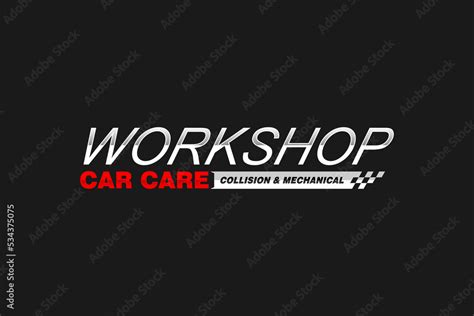 Automotive car logo design signage board workshop banner icon symbol ...