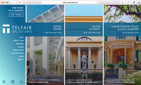 The Telfair Museums Website Design Case Study : : : Cuberis