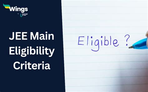 JEE Main Eligibility Criteria 2024 (Updated): Age, Attempts | Leverage Edu