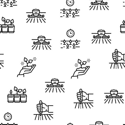 Sowing Agricultural Vector Seamless Pattern 10144988 Vector Art at Vecteezy