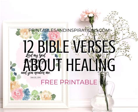 12 Free Printable Bible Verses On Healing - Printables and Inspirations