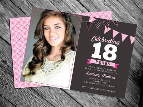 18th Birthday Invitation - 19+ Examples, Illustrator, Word, Pages ...