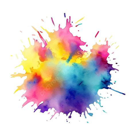 Ink Splash Background And Colorful Paint Splatter Vector, Ink Splash ...