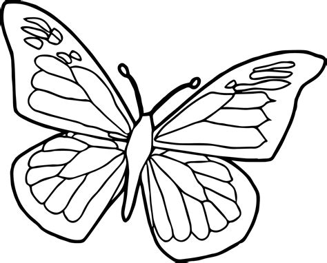 Simple Butterfly Drawing | Free download on ClipArtMag