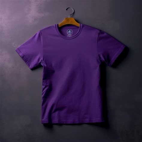 Premium Photo | Purple Tshirt Mockup on dynamic plain background Shirt ...