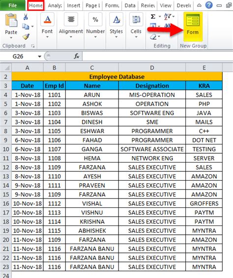 Excel Forms (Examples) | How To Create Data Entry Form in Excel?