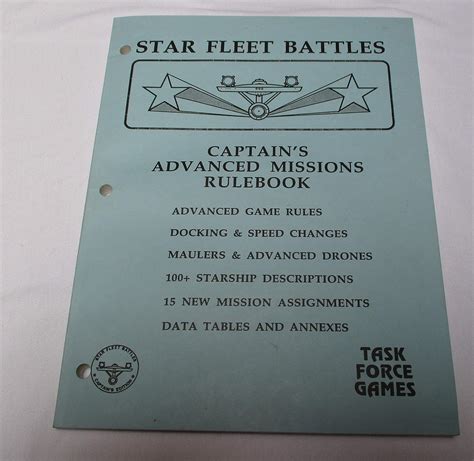 Star Fleet Battles: Captain's Advanced Missions Rulebook: Amarillo ...