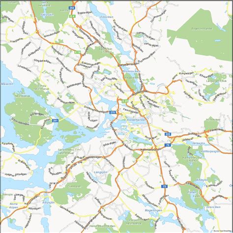 Map of Stockholm, Sweden - GIS Geography