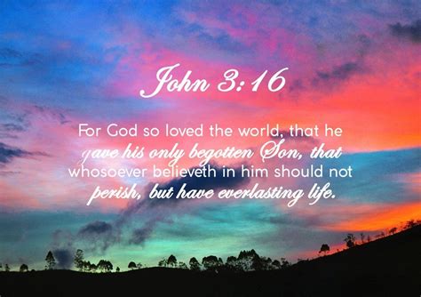 John 3:16 KJV #19 Bible Verse Canvas Wall Art – Christian Walls