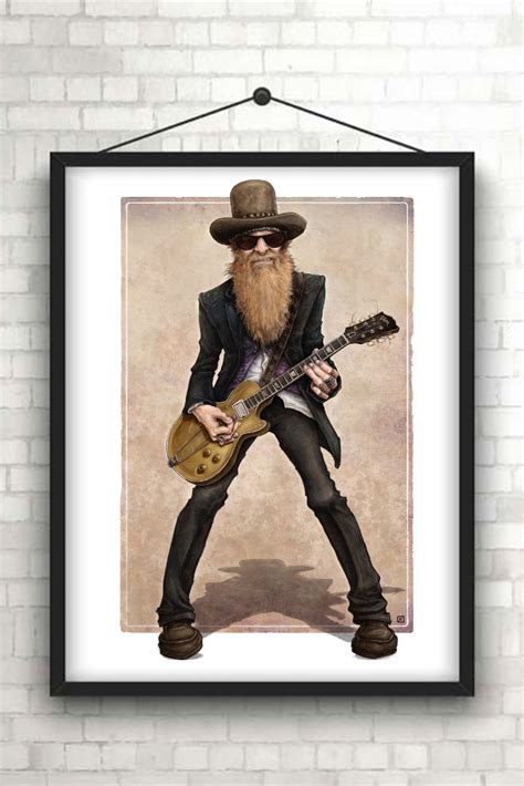 ZZ Top illustration. Billy Gibbons | Billy gibbons, Zz top, Best movie ...