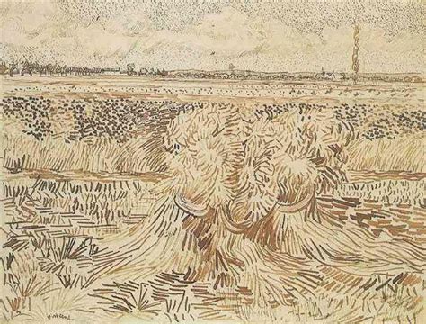 Wheat Field with Sheaves, 1888 - Vincent van Gogh - WikiArt.org