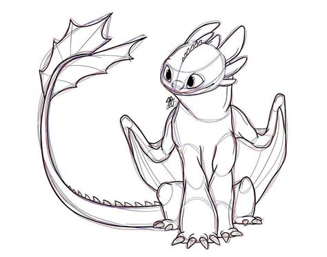 Simple Dragon Drawing Sketch - Easy Drawing for Beginers