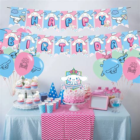 Buy Cinnamoroll Party Decorations,Birthday Party Supplies For ...