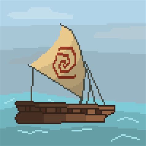 Editing Moana s Boat - Free online pixel art drawing tool - Pixilart