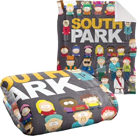 LOGOVISION South Park Blanket, 50Inx60In, Full Cast Silky Touch Sherpa ...