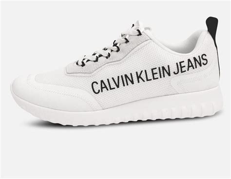 Calvin Klein Premium White Lace Up Mens Sneakers