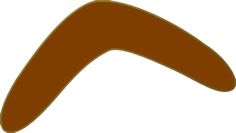 Aussie Brown Boomerang Clip Art at Clker.com - vector clip art online ...