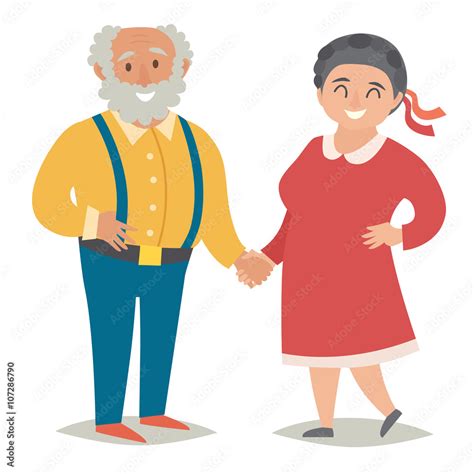 Fat old people. Plus size old people. Happy fat couple, man and women ...