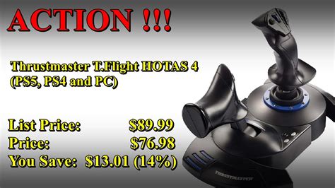 ACTION !!! Thrustmaster T.Flight HOTAS 4 (PS5, PS4 and PC) - YouTube