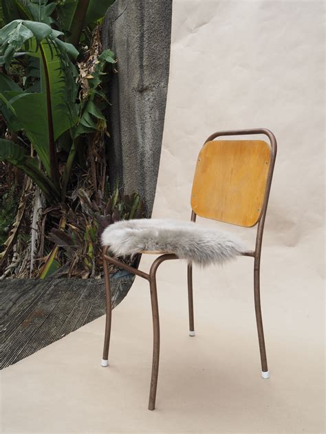 Sheepskin Circle Chair Pad - VOLE - Rivet - Vintage Shop & Gallery from ...