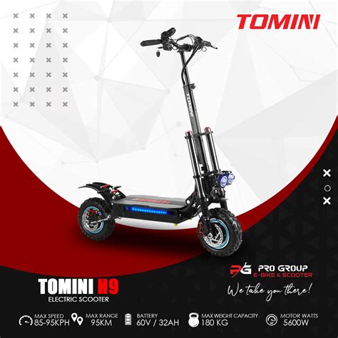 Tomini H9 Electric Racing Scooter - Pro Group Electric Bike and ...