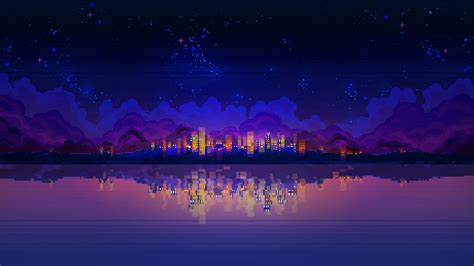 Pixel Art Landscape Wallpaper