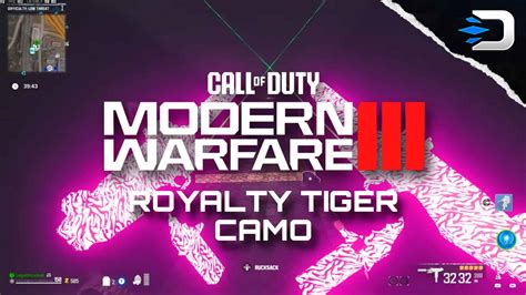 HOW TO UNLOCK THE "ROYALTY TIGER" CAMO | MODERN WARFARE 3 - Detonated