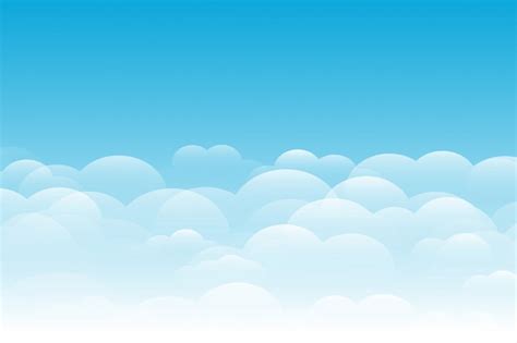 Free Vector | Blue sky with clouds background elegant