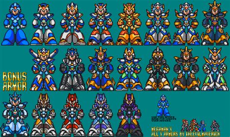 Megaman X Armor List