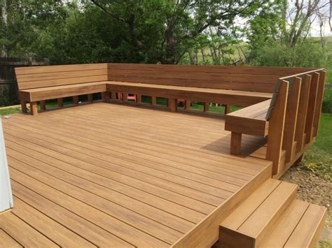 Corner Benches Deck Bench Seating, Deck Bench, Backyard, 57% OFF