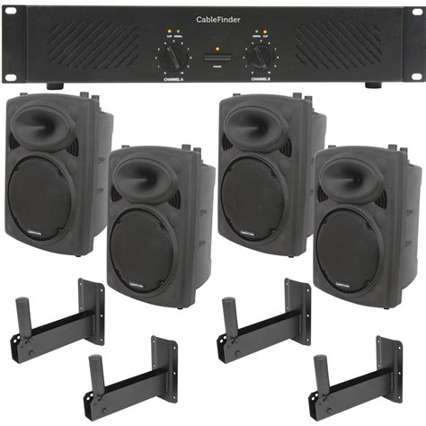 Buy PRO Bar/Nightclub/Social Club Sound System - 2 Channel 1000W Power ...