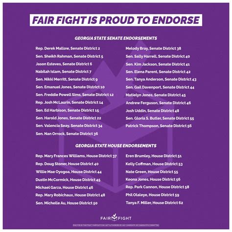 Fair Fight on Twitter: "Fair Fight is proud to endorse a diverse slate ...