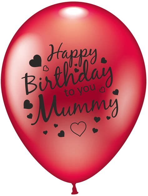 The Magic Balloons Store- Happy Birthday Mom Latex Balloons Pack of 30 pcs