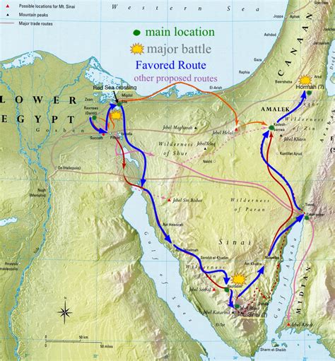 Bible History - Headquarters in the Wilderness - Mount Sinai - Ten ...