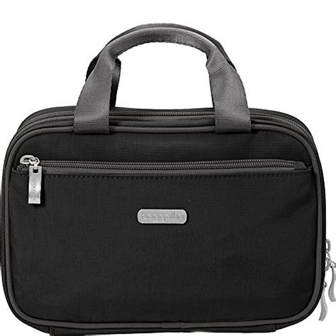 Baggallini Toiletry Bag. Baggallini Hanging Travel Kit, black/charcoal.