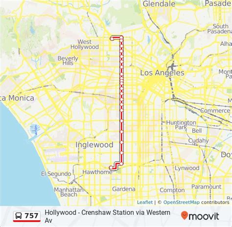 757 Route: Time Schedules, Stops & Maps - Crenshaw Green Line Sta