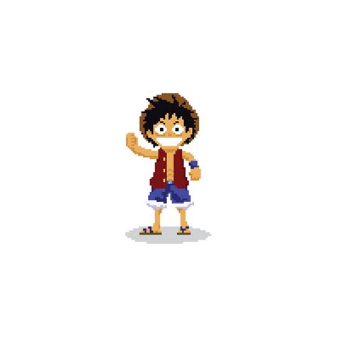 8 Bit Luffy :: Behance