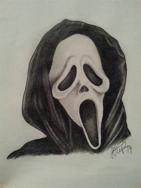 My Ghostface drawing! | Inspo de arte, Dibujos detallados, Pinturas