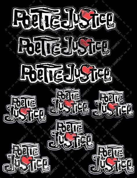 Poetic Justice Logo Variety Pack - Etsy