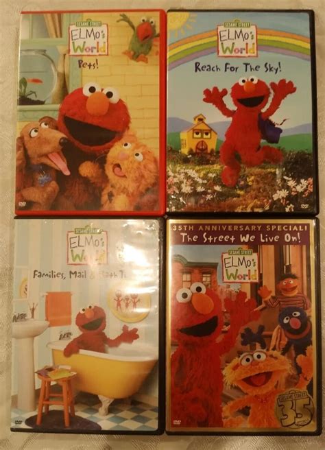 Elmos World Dvds Lots