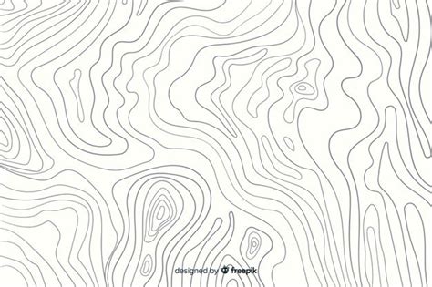 Premium Vector | Topographic lines with white background | Line art ...