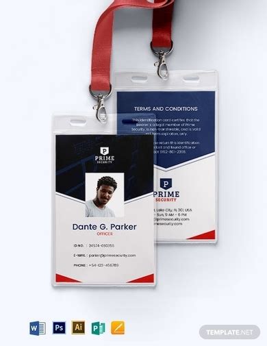 Security Id Card - 9+ Examples, Illustrator, Word, Pages, Photoshop ...