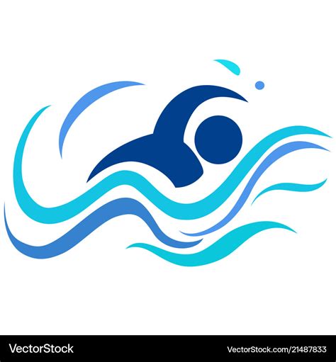 Swimming logo Royalty Free Vector Image - VectorStock