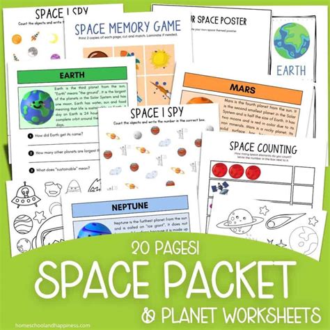 Solar System Worksheets for Kids