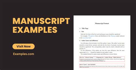 Manuscript - 25+ Examples, Format, How to Write, PDF