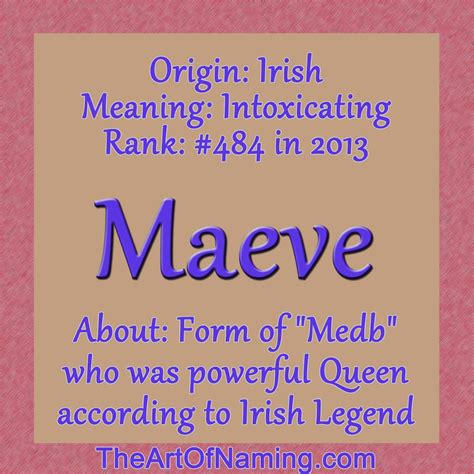 Girl Name of the Week: Maeve