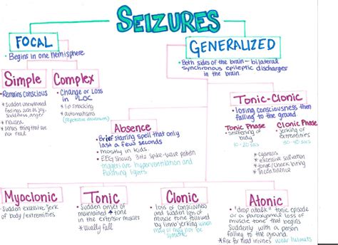 Types of seizures | Nurse Practitioner | Pinterest | Seizures, School ...