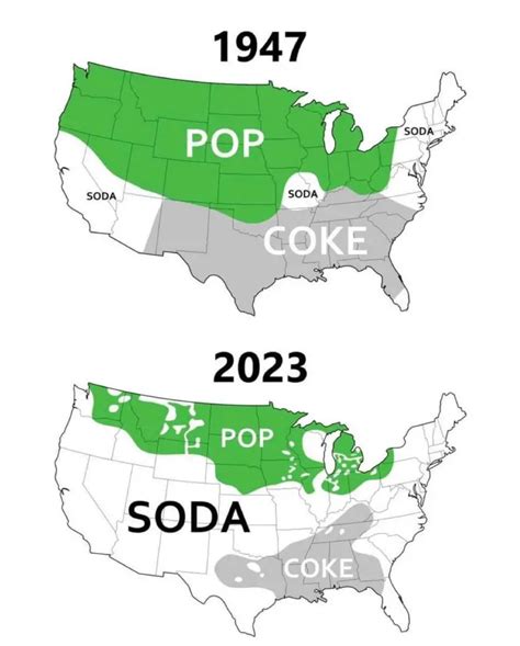 Soda vs. coke vs. pop - Vivid Maps