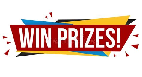 Win prizes banner design stock vector. Illustration of media - 160620942